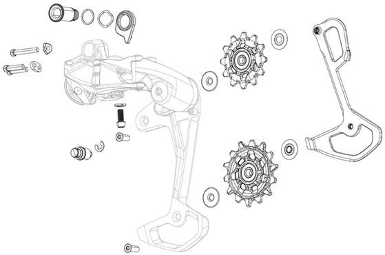 Sram Rear Derailleur Pulley Kit X9/x7/gx 2x10 Type2 Qty 2