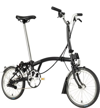 Brompton C Line Explore - Mid Bar - Black 2022 - Folding Bike