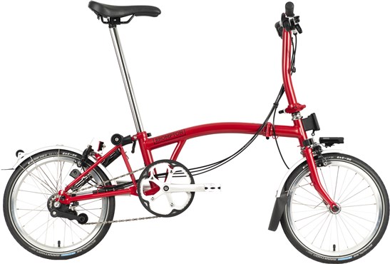 Brompton C Line Urban - Low Bar - House Red 2022 - Folding Bike