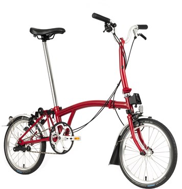 Brompton C Line Utility - Mid Bar - House Red 2022 - Folding Bike