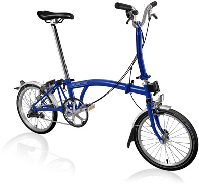 Brompton C Line Utility - Mid Bar - Piccadilly Blue 2022 - Folding Bike