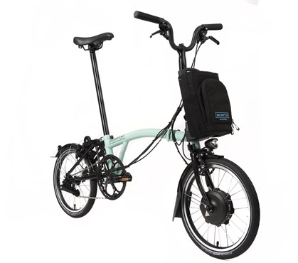 Brompton Electric C Line Explore - Mid Bar - Turkish Green 2022 - Electric Folding Bike