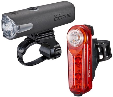 Cateye Sync CoreandKinetic FrontandRear Usb Rechargeable Bike Light Set