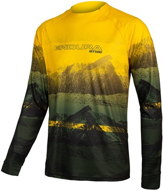 Endura Mt500 Scenic Long Sleeve Cycling Tee Jersey Limited Edition