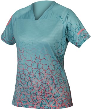 Endura Singletrack Womens Print Short Sleeve Cycling Tee Jersey Limited Edition
