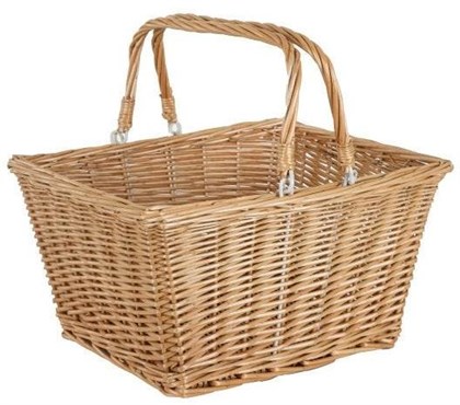 Etc Square Wicker Basket With Qr