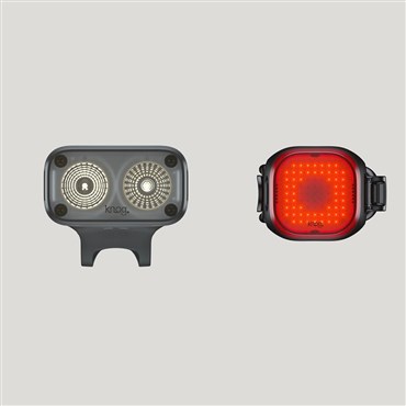 Knog Blinder Road 400andBlinder Mini Square Rear Usb Rechargeable Light Set