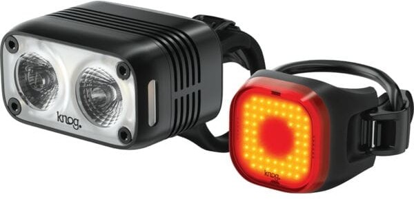 Knog Blinder Road 600andBlinder Mini Square Rear Usb Rechargeable Light Set