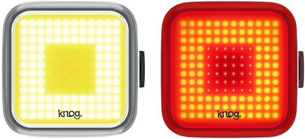 Knog Blinder Square Usb Rechargeable Twinpack Light Set