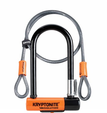 Kryptonite Evolution Mini 7 Lockand4 Foot Kryptoflex Cable - Sold Secure Gold