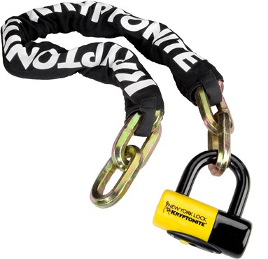 Kryptonite New York Fahgettaboudit Chain And Padlock -  Sold Secure Gold