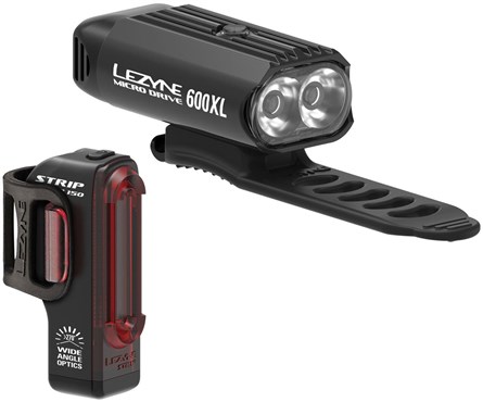 Lezyne Micro Drive 600xl/strip Usb Rechargeable Light Set