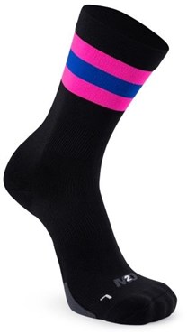 M2o Stripe Crew Plus Socks