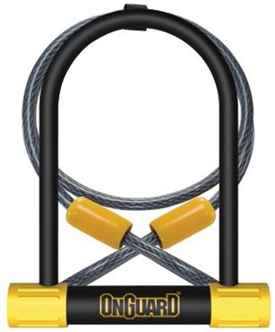 Onguard Bulldog Dt U-lock With Cable - Silver Sold Secure