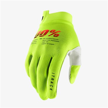 100% Itrack Youth Long Finger Mtb Cycling Gloves