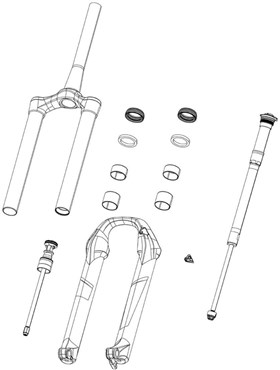 Rockshox Front Suspension Service Rebound Adjuster Knob/bolt Kit - Boxxer