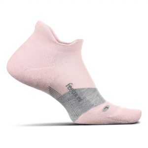 Feetures Elite Max Cushion No Show Tab Socks  Pink