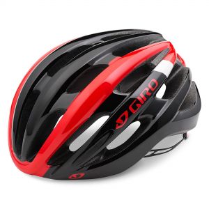 Giro Foray Road Helmet - Bright Red / White / Black - Large (59-63cm)  Red