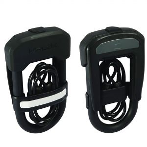 Hiplok Easy Carry Dc D Lock With Cable  Black