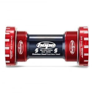 Hope Technology Stainless Road Bottom Bracket Cups - 68mm Red  Red