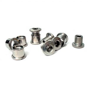 I.d. Chainring Bolts - Cr-mo - 8.5mm - Double - Silver  Silver