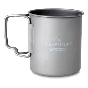 Lifeventure Titanium Mug  Grey