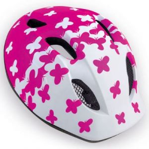 Met Buddy Kids Helmet - Colour: Pink Butterflies - Size: 46-53cm  Pink