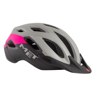Met Crossover Helmet  Grey/pink