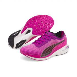 Puma Deviate Nitro Womens Running Shoes  Black/purple