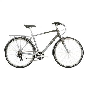 Raleigh Pioneer Crossbar Hybrid Bike - 2021  Grey/silver
