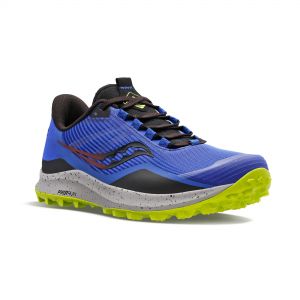 Saucony Peregrine 12 Trail Running Shoes  Black/blue/green