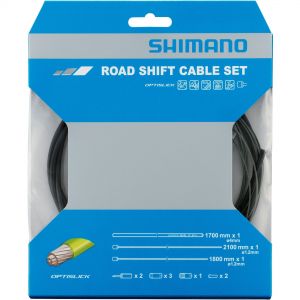 Shimano Road Gear Cable Set - Black  Black