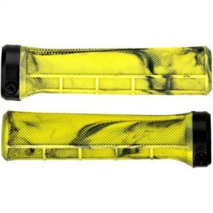 Brand-x Half-waffle Lock-on Handlebar Grips  Black/yellow