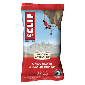 Clif Natural Energy Bar 68g - Pack Of 12 - Chocolate Almond Fudge 68g - Pack Of 12