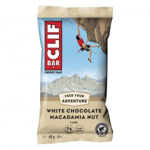 Clif Natural Energy Bar 68g - Pack Of 12 - White Chocolate Macadamia 68g - Pack Of 12
