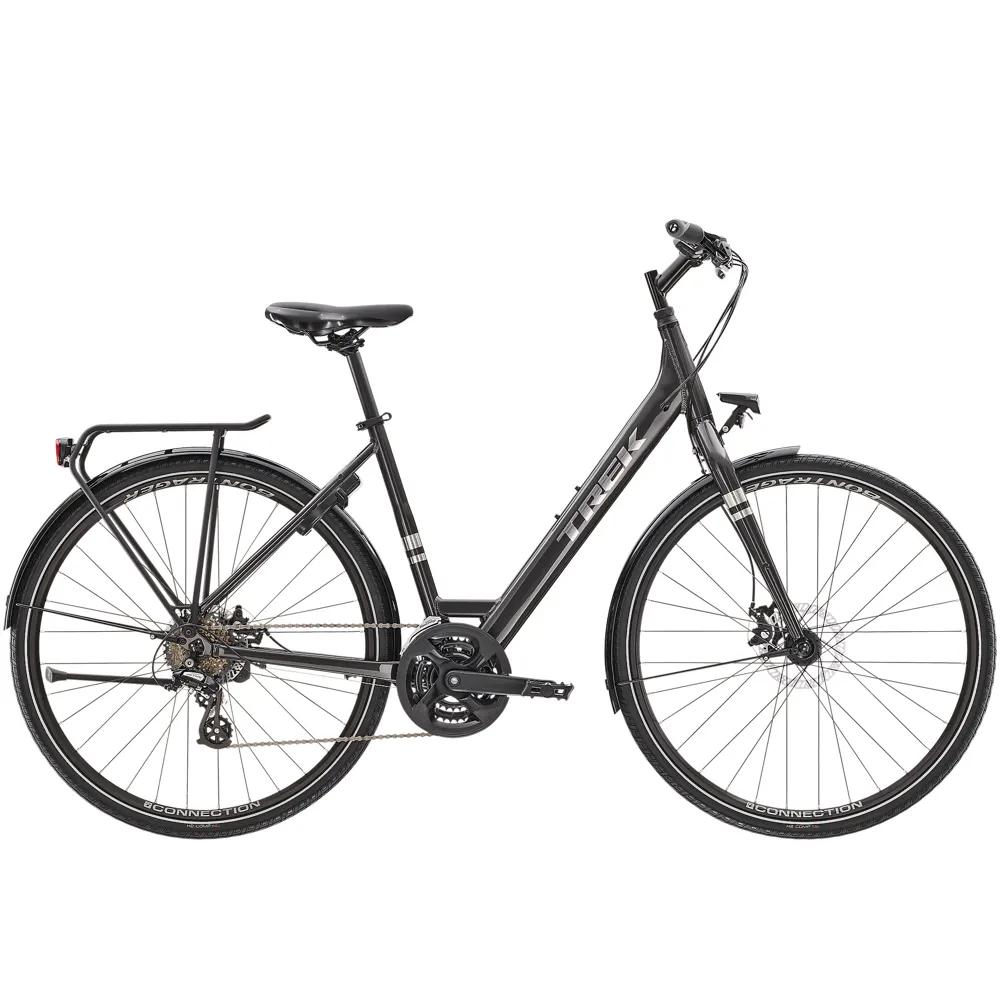 Trek Verve 1 Equipped Lowstep Hybrid Bike 2022 Black