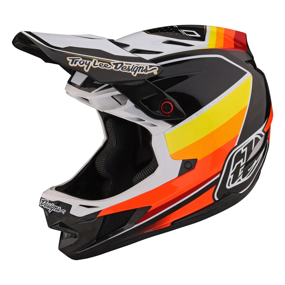 Troy Lee Designs D4 Carbon Full Face Mips Mtb Helmet Reverb Black/white