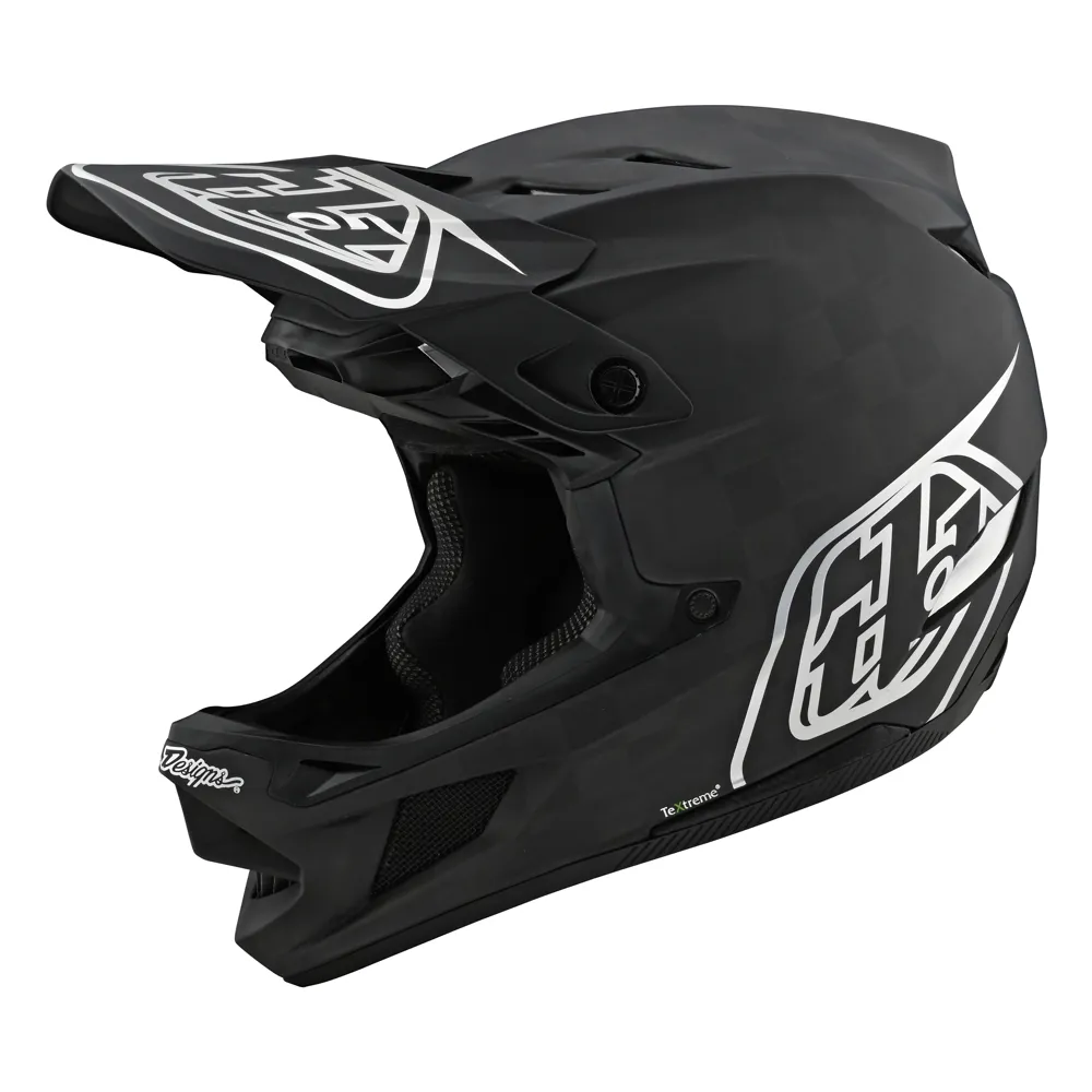 Troy Lee Designs D4 Carbon Full Face Mips Mtb Helmet Stealth Black/silver