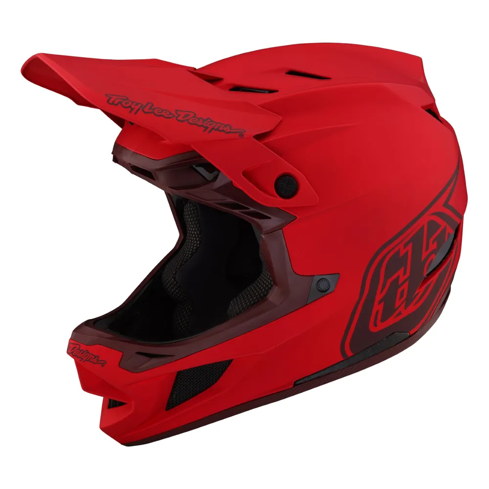 Troy Lee Designs D4 Composite Full Face Mips Mtb Helmet Stealth Red