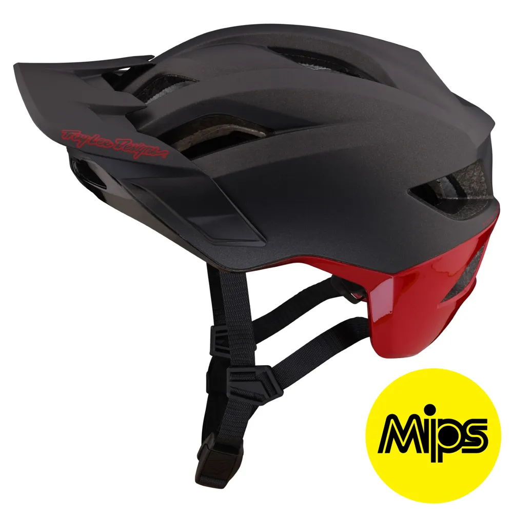 Troy Lee Designs Flowline Se Mips Mtb Helmet Radian Charcoal/red