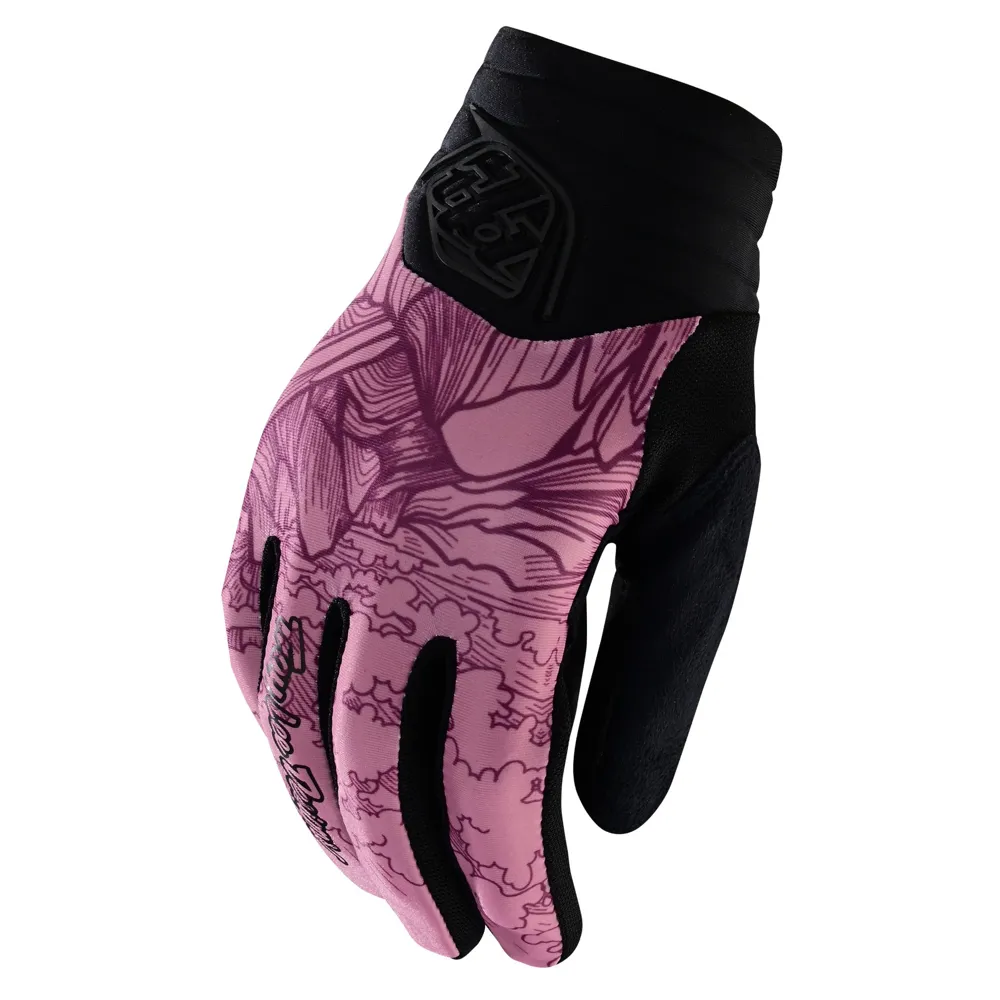 Troy Lee Designs Luxe Womens Mtb Gloves Micayla Gatto Rosewood