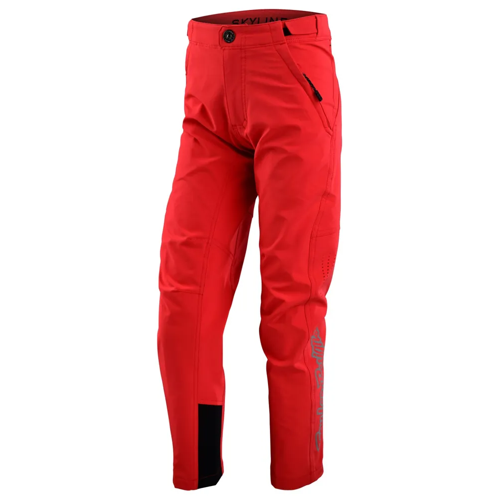 Troy Lee Designs Skyline Youth Mtb Pants Signature Fiery Red