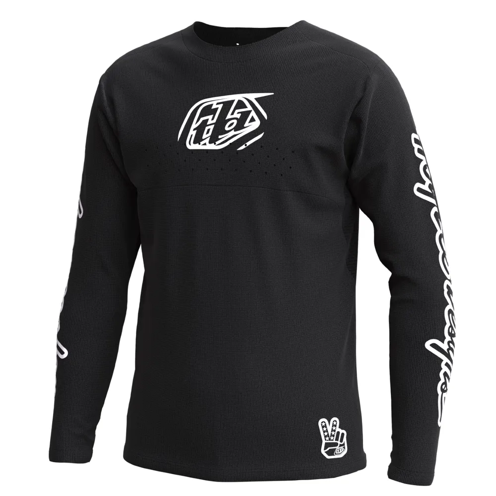 Troy Lee Designs Sprint Youth Ls Mtb Jersey Icon Black