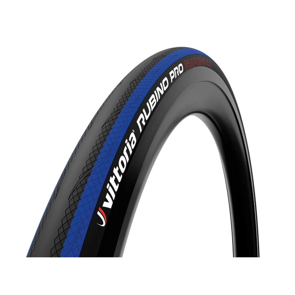Vittoria Rubino Pro Iv G2.0 Folding Clincher 700x25c Road Tyre Black/blue