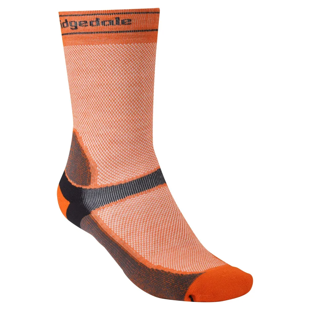 Bridgedale Summer Weight T2 Coolmax Sport Mtb Socks Orange/grey