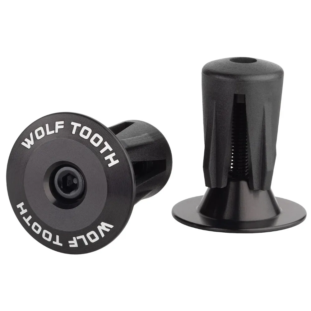 Wolf Tooth Alloy Bar End Plugs Black