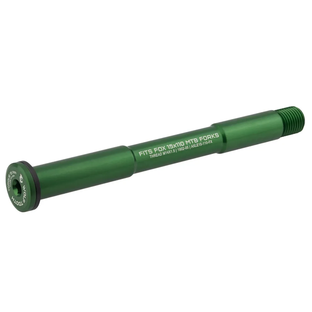 Wolf Tooth Axle For Fox Mountain Forks 110mm Green