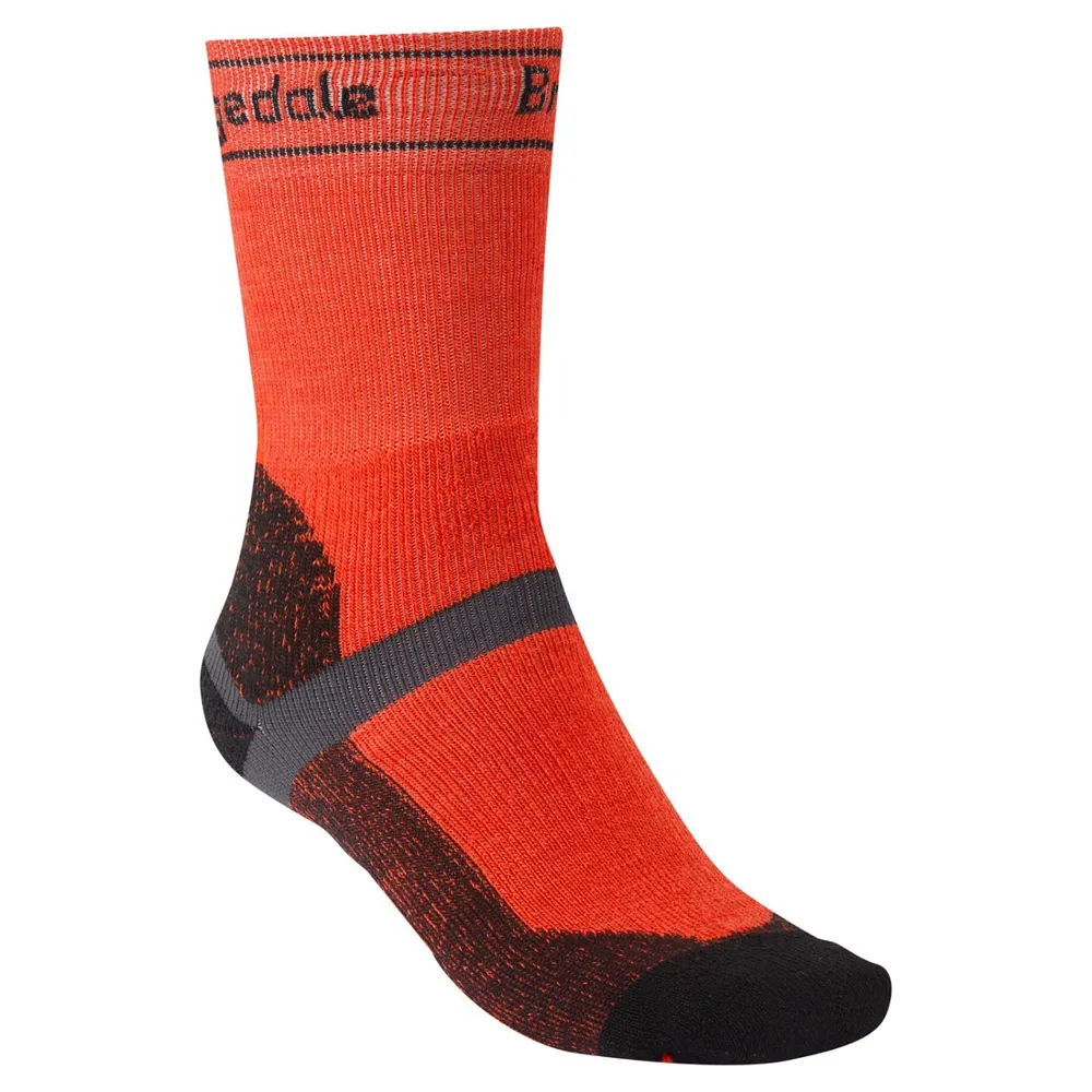 Bridgedale Winter Weight T2 Merino Sport Mtb Socks Orange/black