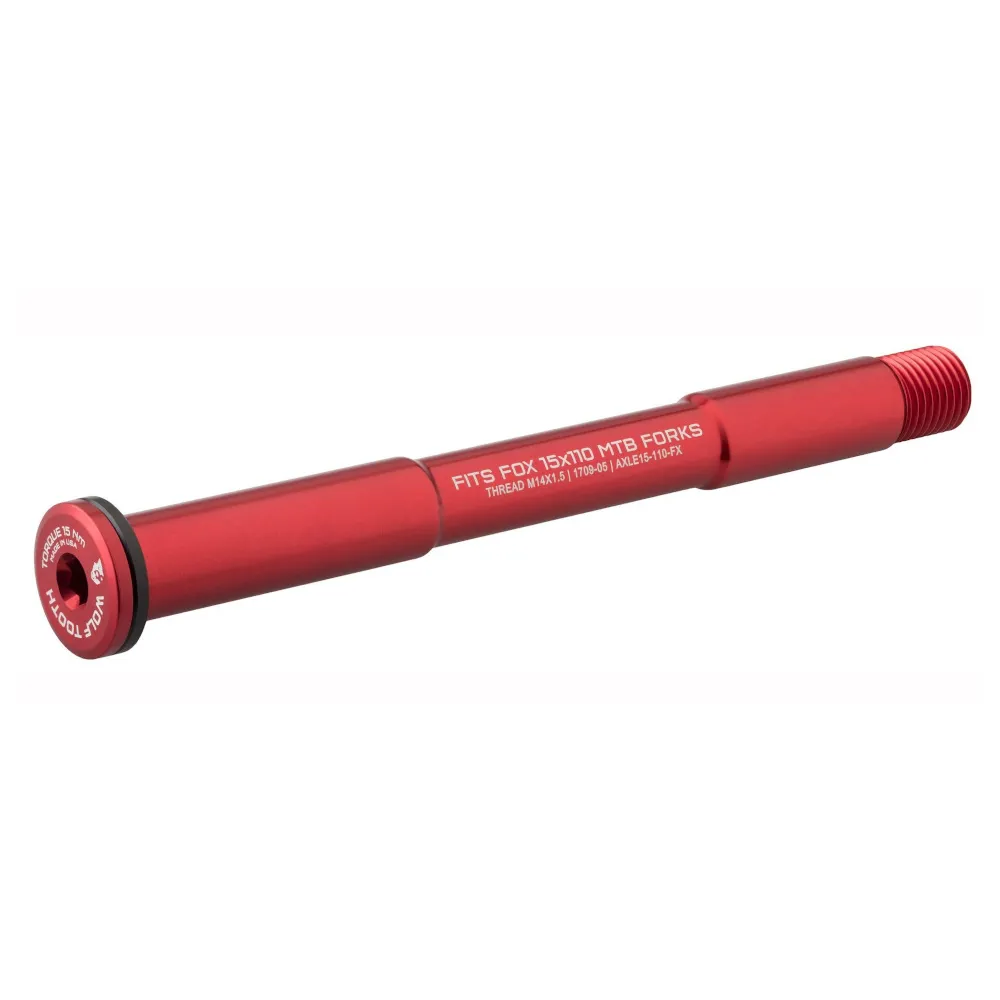 Wolf Tooth Axle For Fox Mountain Forks 110mm Red