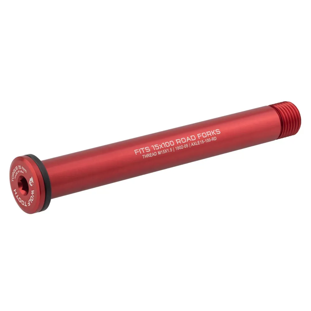 Wolf Tooth Axle For Road Forks 100mm Red